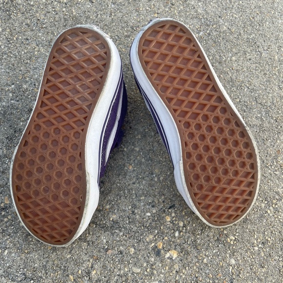 Vans Kids Purple Glitter Shoes - Picture 5 of 5
